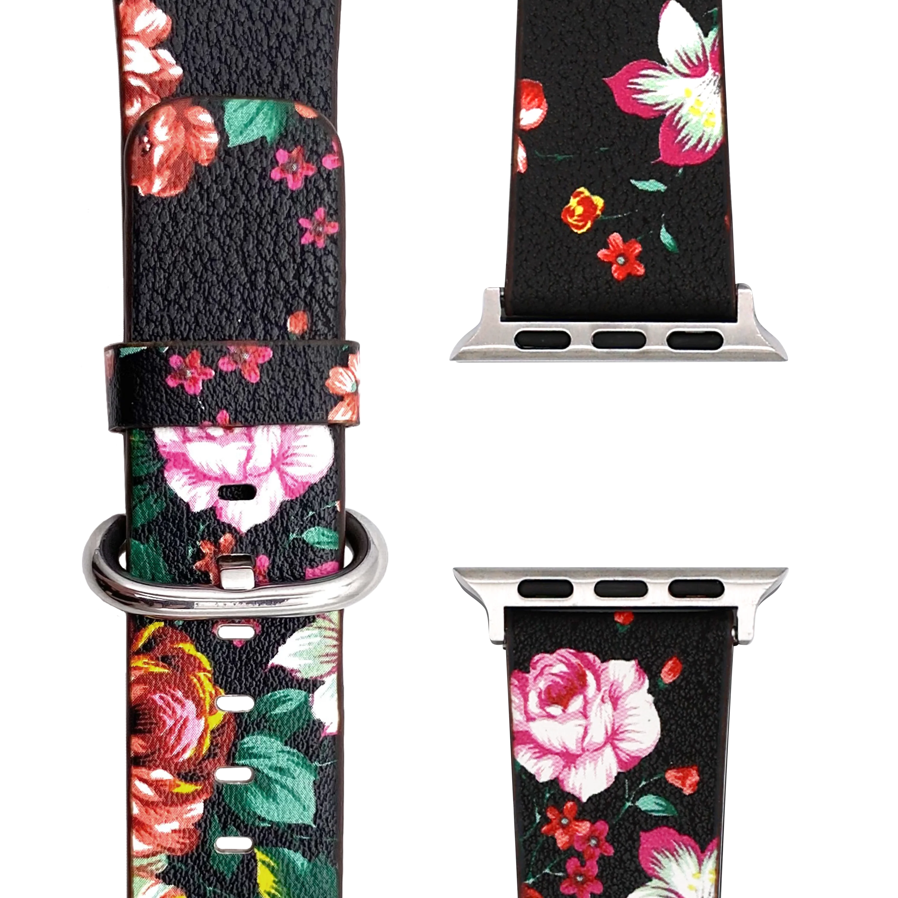 Florales Kunstlederarmband für Apple Watch - Image 3