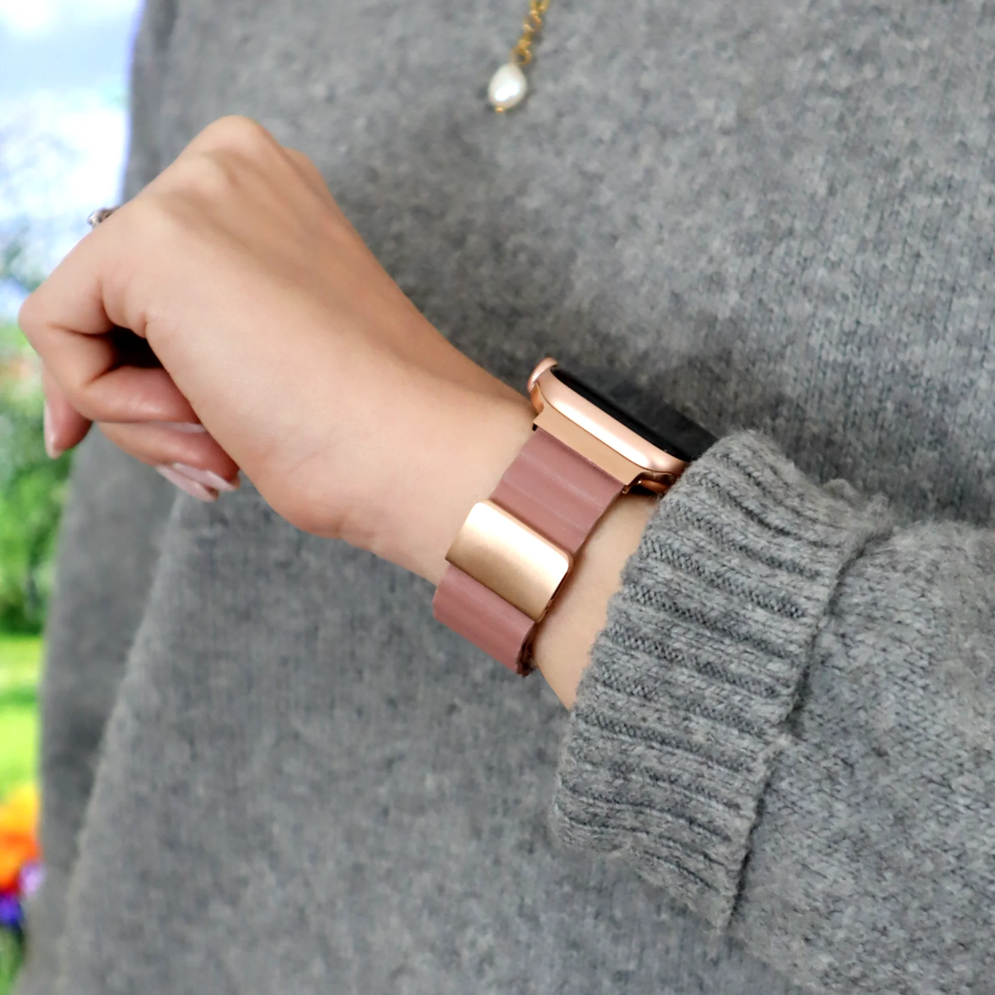 Kunstlederarmband "Senna" für Apple Watch - Image 3